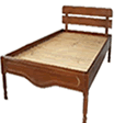 372 michiru Single Wooden Bed
